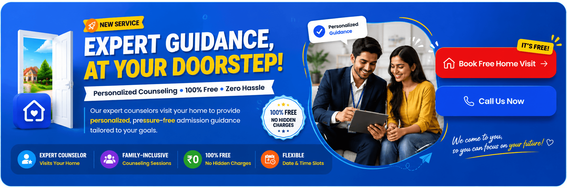Door to Door Counselling — Expert Admission Guidance at Your Doorstep